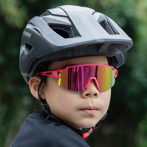 Okulary rowerowe polaryzacyjne dla dzieci z filtrem UV - szare Okulary rowerowe polaryzacyjne dla dzieci z filtrem UV - szare