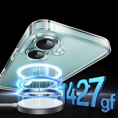 Etui case na iPhone 16 Classy Clear Magnetic z MagSafe - przezroczyste Etui case na iPhone 16 Classy Clear Magnetic z MagSafe - przezroczyste