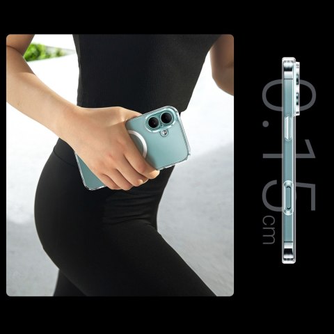 Etui case na iPhone 16 Classy Clear Magnetic z MagSafe - przezroczyste Etui case na iPhone 16 Classy Clear Magnetic z MagSafe - przezroczyste