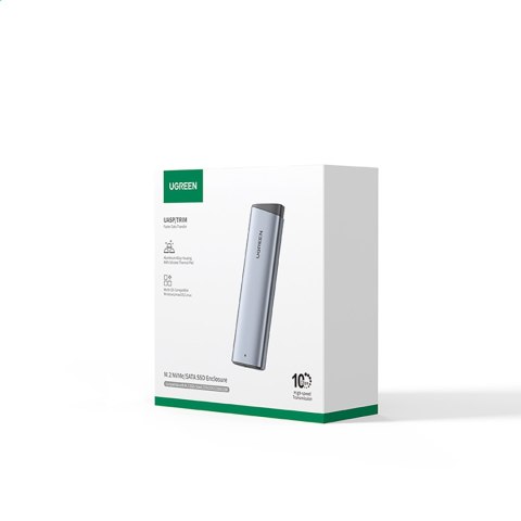 Obudowa na dysk M.2 NVMe/SATA SSD - srebrna Obudowa na dysk M.2 NVMe/SATA SSD - srebrna