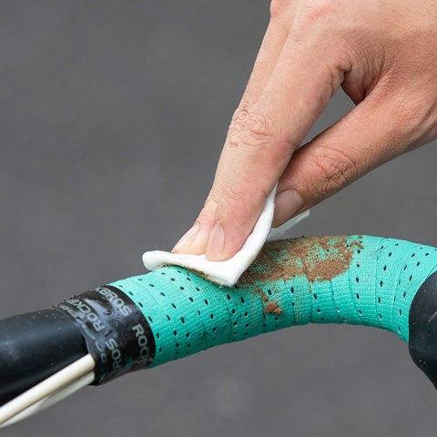 Owijka na kierownicę rowerową z pianki EVA wytłaczana - niebieska Owijka na kierownicę rowerową z pianki EVA wytłaczana - niebieska