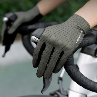 Rękawiczki rowerowe oddychające pełne rozmiar XL - zielone