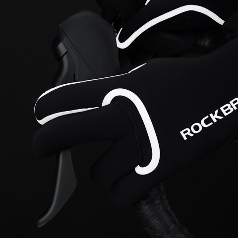 Rękawiczki rowerowe pełne wodoodporne rozmiar L/XL - czarne Rękawiczki rowerowe pełne wodoodporne rozmiar L/XL - czarne
