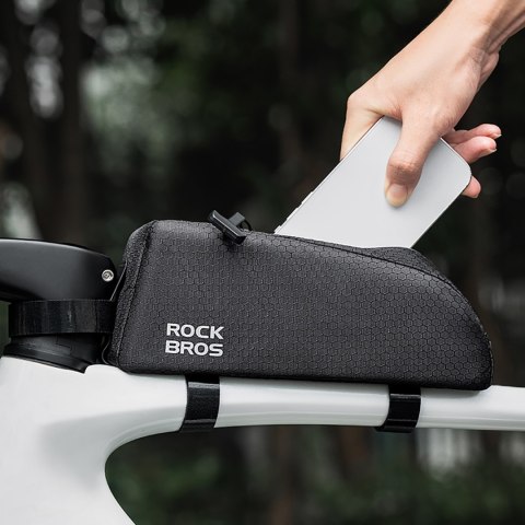 Torba rowerowa mocowana na ramę 0.9l - czarna Torba rowerowa mocowana na ramę 0.9l - czarna