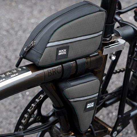 Torba rowerowa trójkątna na ramę 0.8l - zielona Torba rowerowa trójkątna na ramę 0.8l - zielona