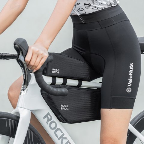 Torba sakwa rowerowa mocowana pod ramę 2.9l - czarna Torba sakwa rowerowa mocowana pod ramę 2.9l - czarna