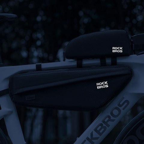 Torba sakwa rowerowa mocowana pod ramę 2.9l - czarna Torba sakwa rowerowa mocowana pod ramę 2.9l - czarna
