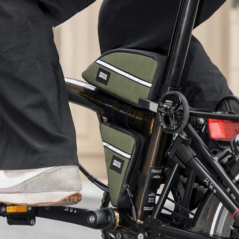 Torba sakwa trójkątna na ramę rowerową 0.3l - czarna Torba sakwa trójkątna na ramę rowerową 0.3l - czarna