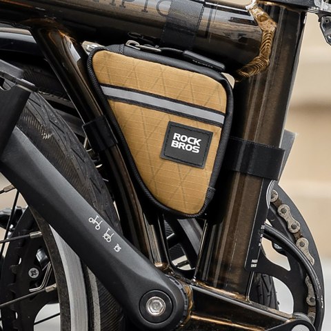 Torba trójkątna na ramę rowerową 0.25 l - brązowa Torba trójkątna na ramę rowerową 0.25 l - brązowa