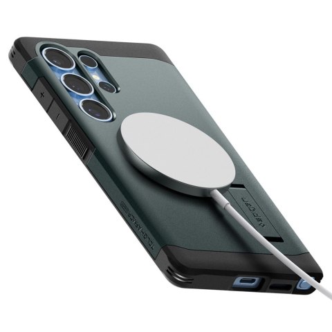 Etui case na Samsung Galaxy S25 Ultra Tough Armor MagSafe - zielony Etui case na Samsung Galaxy S25 Ultra Tough Armor MagSafe - zielony