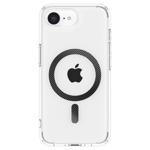 Etui case na iPhone 16e Carbon Fiber Ultra Hybrid MagSafe - przezroczyste Etui case na iPhone 16e Carbon Fiber Ultra Hybrid MagSafe - przezroczyste