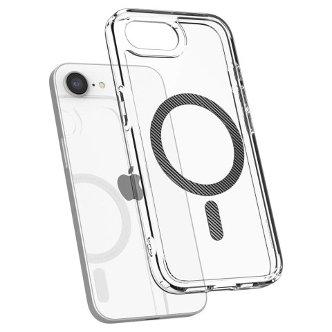 Etui case na iPhone 16e Carbon Fiber Ultra Hybrid MagSafe - przezroczyste Etui case na iPhone 16e Carbon Fiber Ultra Hybrid MagSafe - przezroczyste