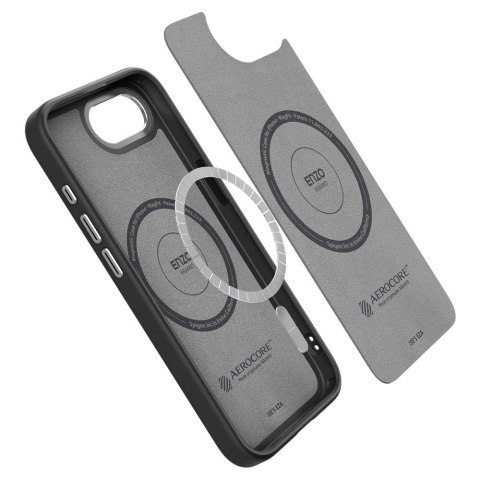 Etui case na iPhone 16e Enzo Aramid MagSafe - czarne Etui case na iPhone 16e Enzo Aramid MagSafe - czarne