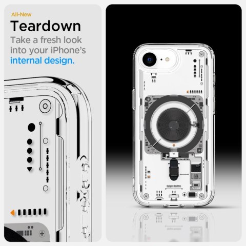 Etui case na iPhone 16e Neo One Ultra Hybrid MagSafe - przezroczyste Etui case na iPhone 16e Neo One Ultra Hybrid MagSafe - przezroczyste