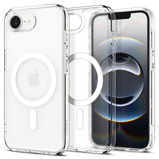Etui case na iPhone 16e Ultra Hybrid MagSafe - białe półprzezroczyste