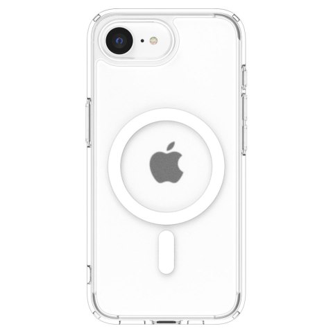 Etui case na iPhone 16e Ultra Hybrid MagSafe - białe półprzezroczyste Etui case na iPhone 16e Ultra Hybrid MagSafe - białe półprzezroczyste