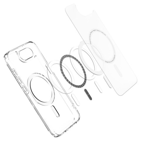 Etui case na iPhone 16e Ultra Hybrid MagSafe - białe półprzezroczyste Etui case na iPhone 16e Ultra Hybrid MagSafe - białe półprzezroczyste
