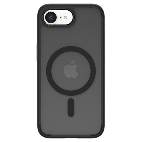 Etui case na iPhone 16e Ultra Hybrid MagSafe - czarne półprzezroczyste Etui case na iPhone 16e Ultra Hybrid MagSafe - czarne półprzezroczyste