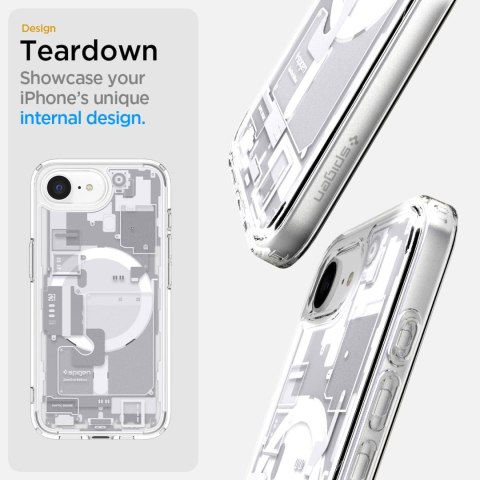 Etui case na iPhone 16e Zero One Ultra Hybrid MagSafe - białe Etui case na iPhone 16e Zero One Ultra Hybrid MagSafe - białe