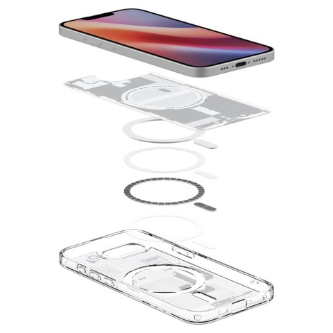 Etui case na iPhone 16e Zero One Ultra Hybrid MagSafe - białe Etui case na iPhone 16e Zero One Ultra Hybrid MagSafe - białe