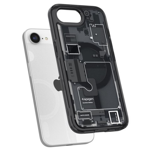 Etui case na iPhone 16e Zero One Ultra Hybrid MagSafe - czarne Etui case na iPhone 16e Zero One Ultra Hybrid MagSafe - czarne