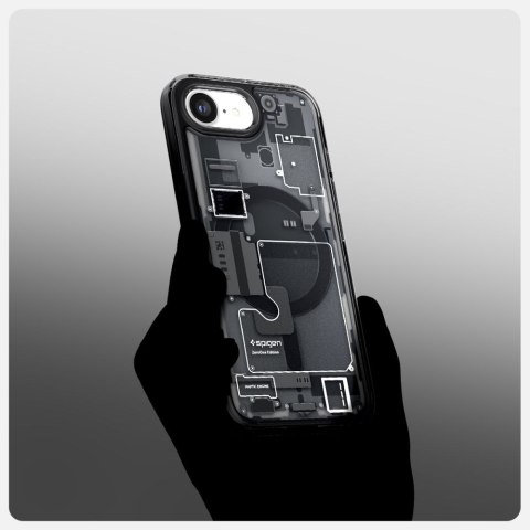 Etui case na iPhone 16e Zero One Ultra Hybrid MagSafe - czarne Etui case na iPhone 16e Zero One Ultra Hybrid MagSafe - czarne