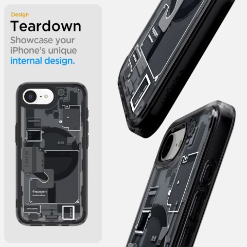 Etui case na iPhone 16e Zero One Ultra Hybrid MagSafe - czarne Etui case na iPhone 16e Zero One Ultra Hybrid MagSafe - czarne