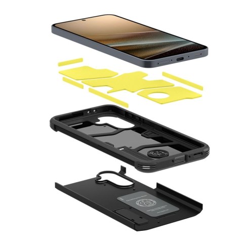 Etui pokrowiec na Samsung Galaxy A36 5G z podstawką Tough Armor - czarne Etui pokrowiec na Samsung Galaxy A36 5G z podstawką Tough Armor - czarne