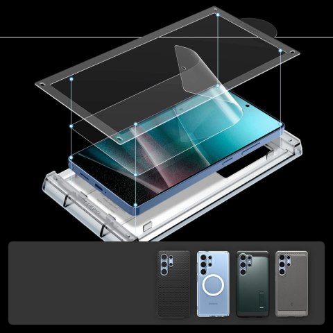 Szkło hybrydowe na Samsung Galaxy S25 Ultra Elite Shield EZ FIT - przezroczyste Szkło hybrydowe na Samsung Galaxy S25 Ultra Elite Shield EZ FIT - przezroczyste