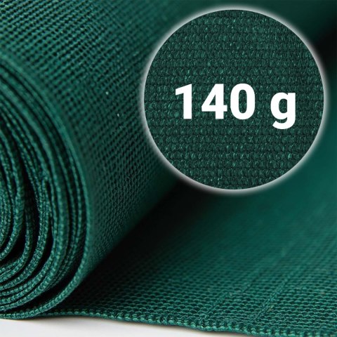 Siatka cieniująca 1,2x50m 140g/m2 + 50 zacisków zielona Siatka cieniująca 1,2x50m 140g/m2 + 50 zacisków zielona