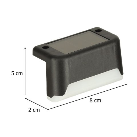 Lampa solarna schodowa ogrodowa zewnętrzna LED na schody czujnik zmierzchu 8 sztuk Lampa solarna schodowa ogrodowa zewnętrzna LED na schody czujnik zmierzchu 8 sztuk