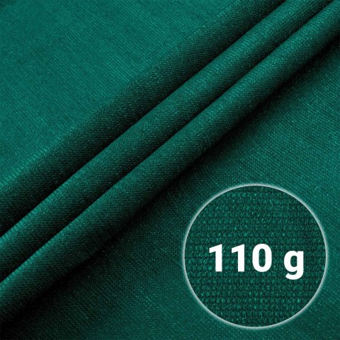 Siatka cieniująca 1,5x25m 110 g/m2 + 50 zacisków zielona