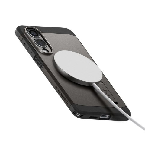 Etui case na Samsung Galaxy S25 Edge Tough Armor MagSafe - szaro-czarne Etui case na Samsung Galaxy S25 Edge Tough Armor MagSafe - szaro-czarne