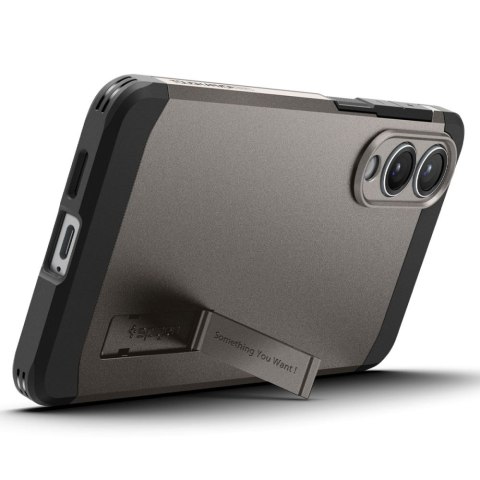Etui case na Samsung Galaxy S25 Edge Tough Armor MagSafe - szaro-czarne Etui case na Samsung Galaxy S25 Edge Tough Armor MagSafe - szaro-czarne