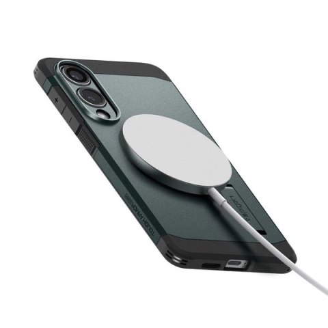 Etui case na Samsung Galaxy S25 Edge Tough Armor MagSafe - zielono-czarne Etui case na Samsung Galaxy S25 Edge Tough Armor MagSafe - zielono-czarne