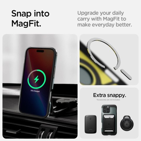 Etui case na iPhone 16 Pro z podstawką Tough Armor MagSafe - zielone