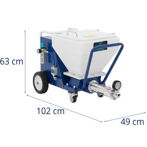 Agregat tynkarski maszyna do tynkowania 30 bar 40 l 18 l/min 2800 W Agregat tynkarski maszyna do tynkowania 30 bar 40 l 18 l/min 2800 W