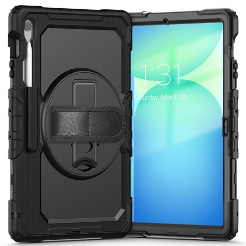 Etui pokrowiec na Samsung Galaxy Tab S10 FE+ Solid - czarne Etui pokrowiec na Samsung Galaxy Tab S10 FE+ Solid - czarne