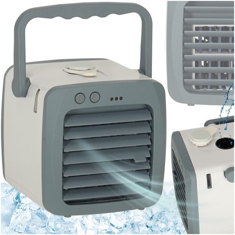 Klimatyzator klimator przenośny wentylator biurkowy nawilżacz USB biały Klimatyzator klimator przenośny wentylator biurkowy nawilżacz USB biały