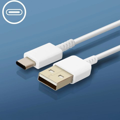 Ładowarka sieciowa Samsung USB-A 15W z kablem USB-A - USB-C - biała Ładowarka sieciowa Samsung USB-A 15W z kablem USB-A - USB-C - biała