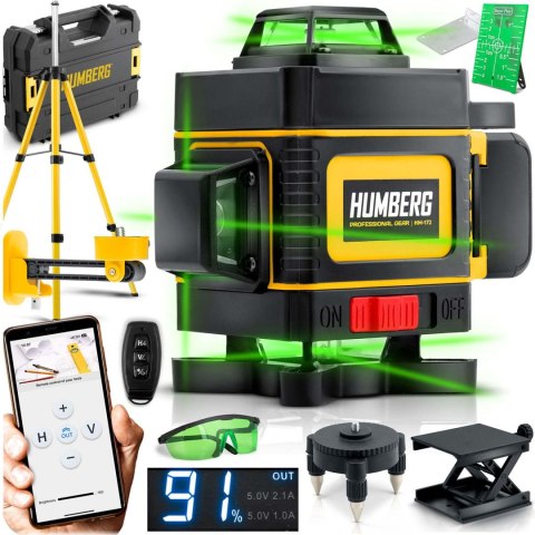 Laser krzyżowy w walizce + statyw Humberg HM-172 Laser krzyżowy w walizce + statyw Humberg HM-172