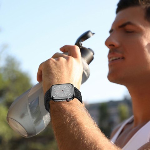 Pasek pleciony na Apple Watch 40 / 41 / 42 mm - szary Pasek pleciony na Apple Watch 40 / 41 / 42 mm - szary