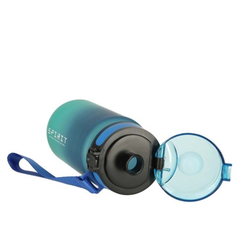 Butelka na wodę bidon z ustnikiem sportowy 600ml niebiesko-zielony