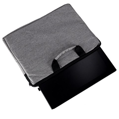 Torba na laptopa 15,6 cali etui pokrowiec teczka damska męska szara Torba na laptopa 15,6 cali etui pokrowiec teczka damska męska szara
