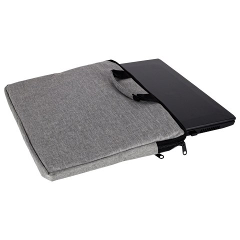 Torba na laptopa 15,6 cali etui pokrowiec teczka damska męska szara Torba na laptopa 15,6 cali etui pokrowiec teczka damska męska szara