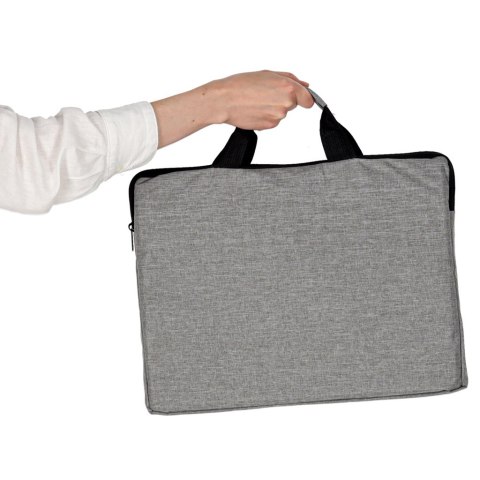 Torba na laptopa 15,6 cali etui pokrowiec teczka damska męska szara Torba na laptopa 15,6 cali etui pokrowiec teczka damska męska szara