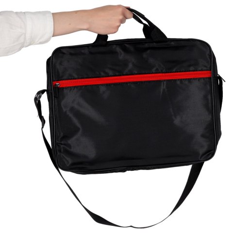 Torba na laptopa 15,6 cali etui pokrowiec z paskiem teczka damska męska czarna Torba na laptopa 15,6 cali etui pokrowiec z paskiem teczka damska męska czarna