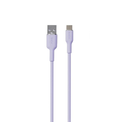 Kabel przewód USB-A - USB-C 1.5m - fioletowy Kabel przewód USB-A - USB-C 1.5m - fioletowy
