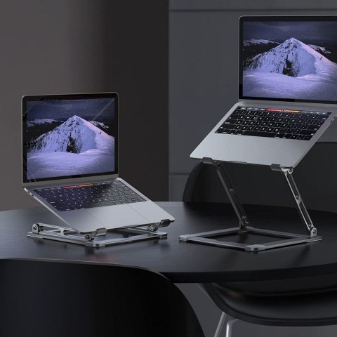 Podstawka uniwersalna rozkładana na laptop do 17'' - szara