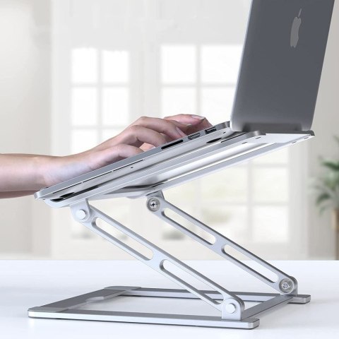 Podstawka uniwersalna rozkładana na laptop do 17'' - szara